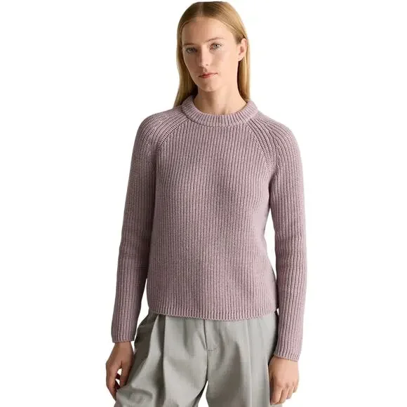 Quince 100% Organic Cotton Fisherman Crew Sweater Size Large - Picture 2 of 8